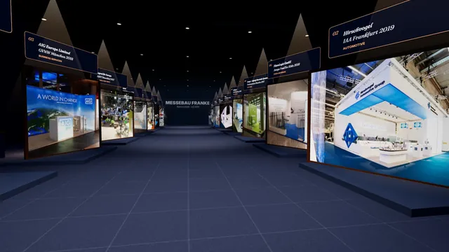 3D-Messehalle von Messebau Franke